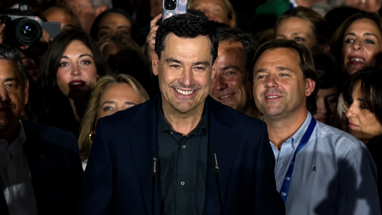 Juanma Moreno comparece tras ganar las elecciones andaluzas de 2026
