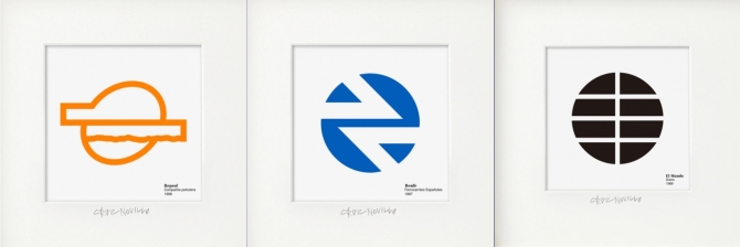 Algunos logotipos diseñados por Cruz Novillo