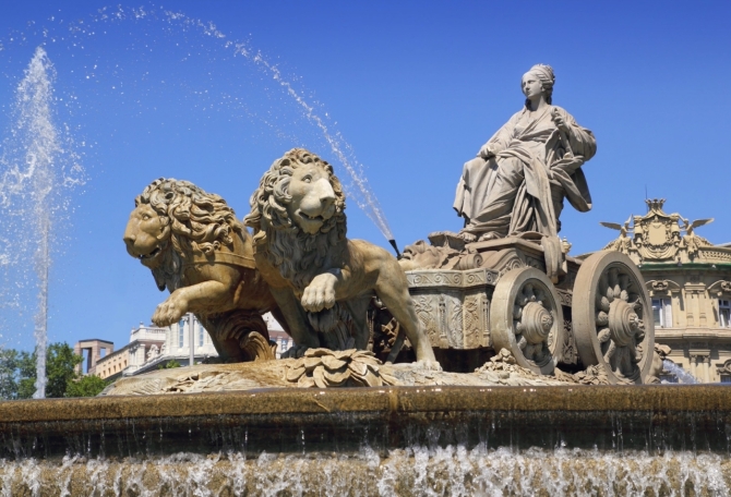 Fuente de Cibeles en Madrid Fuente de Cibeles en Madrid