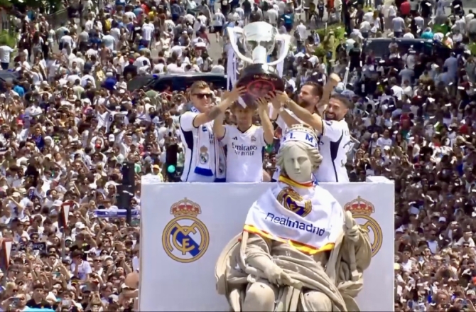 Las mejores imágenes de la celebración del Real Madrid