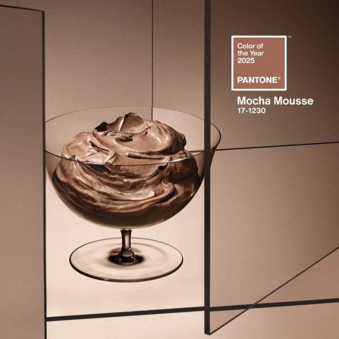 El Mocha Mousse (PANTONE 17-1230) es el color del año 2025