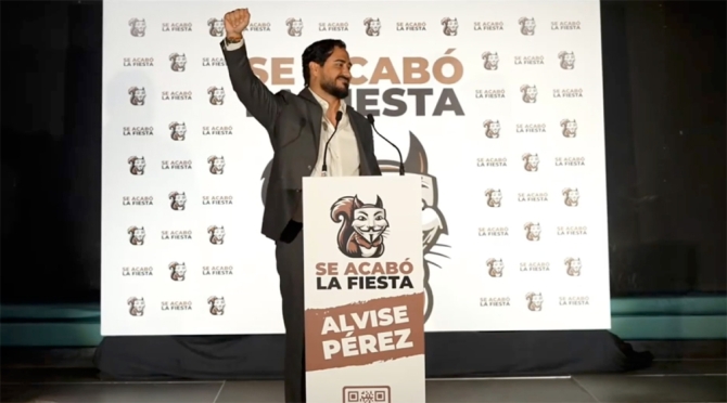 Alvise Pérez, el triunfador de la noche: 