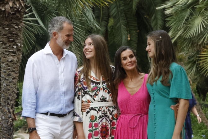El tradicional posado de la familia real en Mallorca
