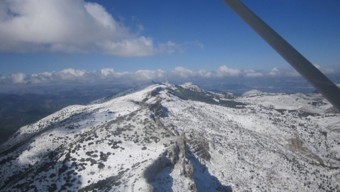 La Sierra de Aitana, cubierta de nieve: un espectáculo inusual en Alicante
