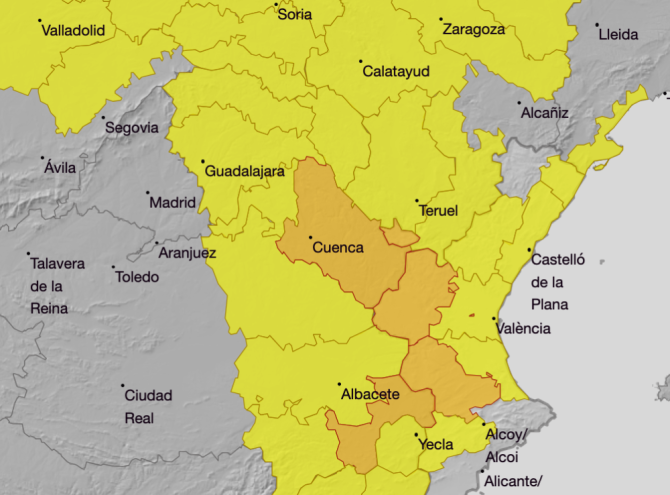 Imagen de la noticia: Varias provincias están hoy en alerta naranja ante la previsión de tormentas