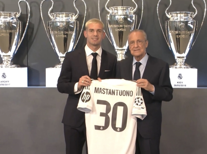 El sorprendente motivo del dorsal 30 de Franco Mastantuono en el Real Madrid
