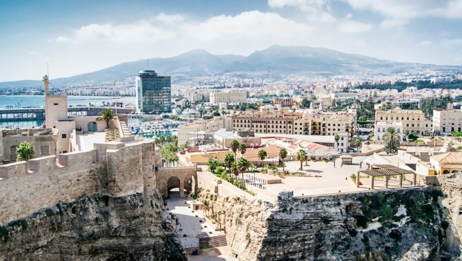 Panorámica de Melilla, una de las dos ciudades autónomas españolas situadas en África. Foto: Adobe Stock. Panorámica de Melilla, una de las dos ciudades autónomas españolas situadas en África. Foto: Adobe Stock.