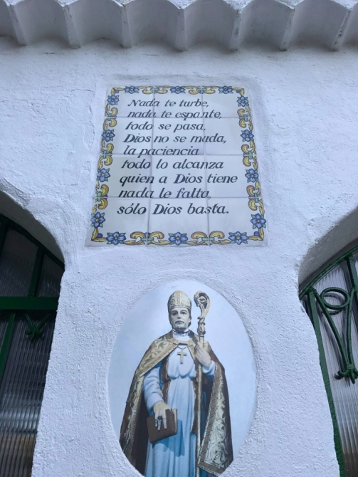 Azulejo en la ermita de San Julián