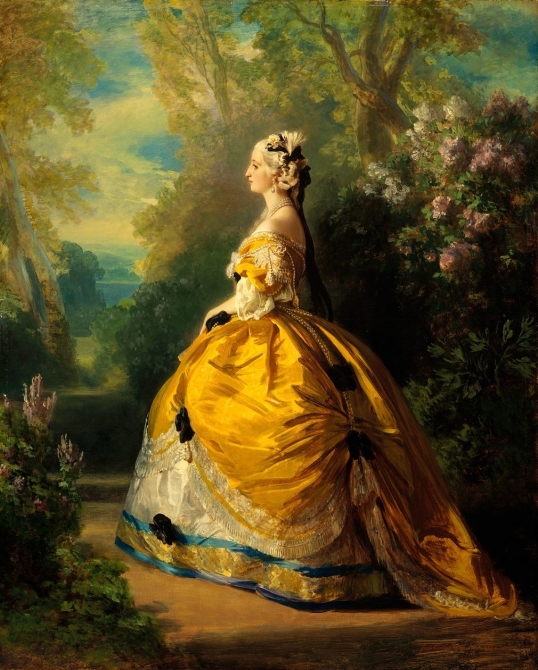 Eugenia de Montijo retratada por Franz Xaver Winterhalter