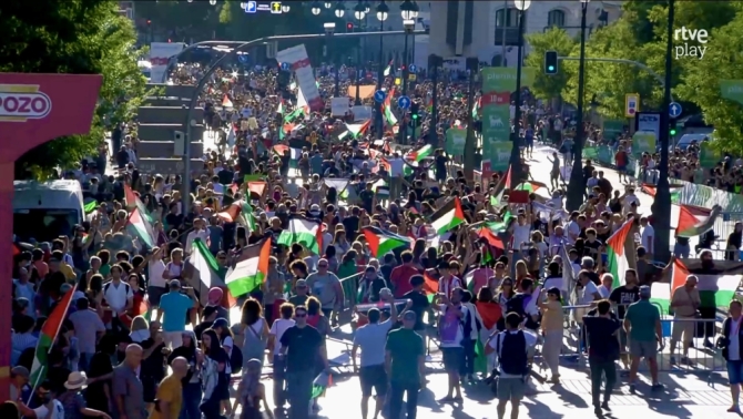 Caos en Madrid: la Vuelta 2025 neutralizada por protestas pro Palestina
