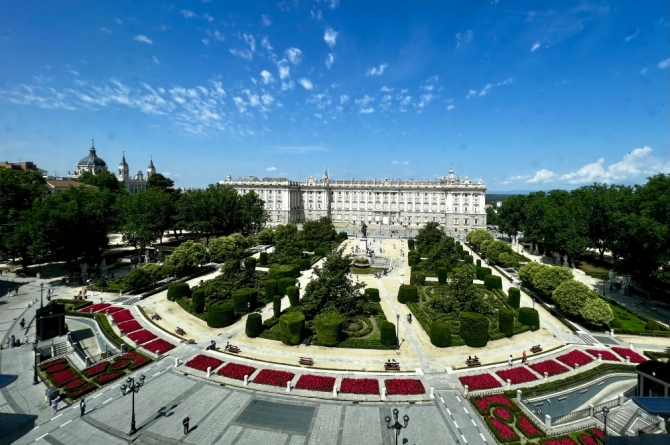Vistas hacia la Plaza de Oriente