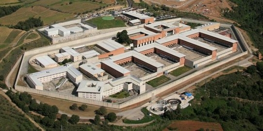 Vista aérea de la prisión de Brians 1 en Barcelona, uno de los centros penitenciarios más importantes de España y lugar que visitará el papa León XIV.