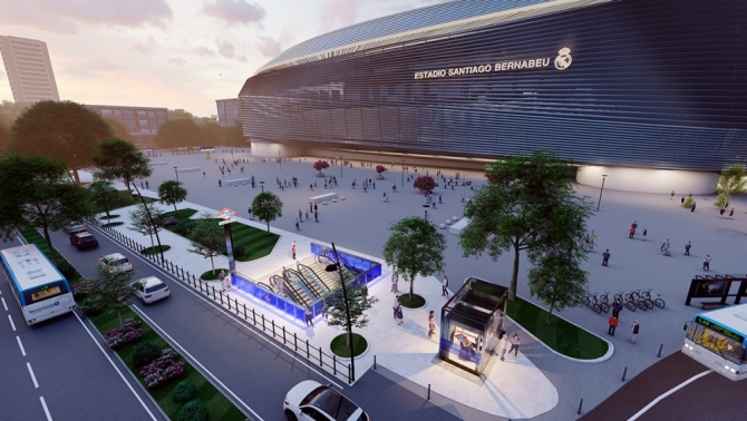 La estación de Metro Santiago Bernabéu comienza su transformación
