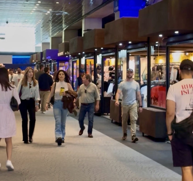 Zona comercial en el Mutua Madrid Open