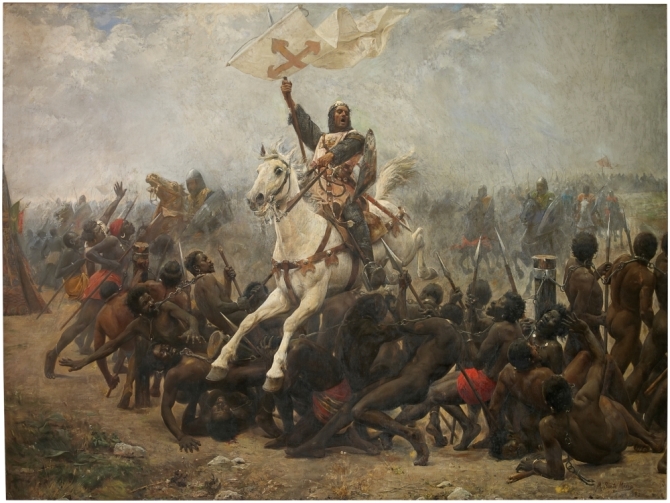 El triunfo de la Santa Cruz en la batalla de las Navas de Tolosa - Marceliano Santa María