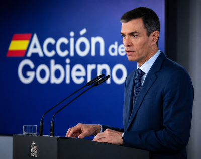 Pedro Sánchez durante una comparecencia sobre medidas económicas del Gobierno de España
