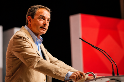 José Luis Rodríguez Zapatero durante una intervención pública en una imagen de archivo