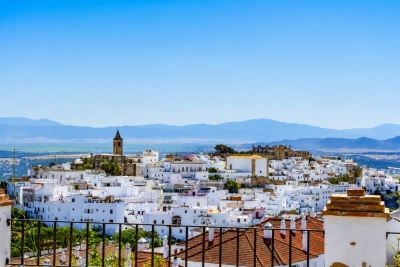 Vista panorámica de Vejer de la Frontera durante el Encuentro Internacional de Los Pueblos Más Bonitos del Mundo